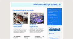 Desktop Screenshot of performancestoragesystems.co.uk